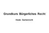 Grundkurs BGB